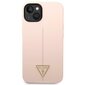 Guess GUHCP14MSLTGP iPhone 14 Plus 6,7" różowy|pink hardcase Silicone Triangle cena un informācija | Telefonu vāciņi, maciņi | 220.lv