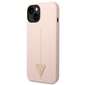 Guess GUHCP14MSLTGP iPhone 14 Plus 6,7" różowy|pink hardcase Silicone Triangle cena un informācija | Telefonu vāciņi, maciņi | 220.lv