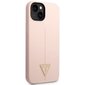 Guess GUHCP14MSLTGP iPhone 14 Plus 6,7" różowy|pink hardcase Silicone Triangle cena un informācija | Telefonu vāciņi, maciņi | 220.lv