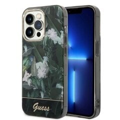 Guess GUHCP14XHGJGHA iPhone 14 Pro Max 6,7" zielony|green hardcase Jungle Collection цена и информация | Чехлы для телефонов | 220.lv