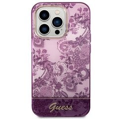 Guess GUHCP14XHGPLHF iPhone 14 Pro Max 6,7" fuksja|fuschia hardcase Porcelain Collection cena un informācija | Telefonu vāciņi, maciņi | 220.lv