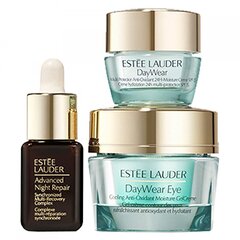 Komplekts Estee Lauder Premium: mitrinošs acu krēms, 15 ml + pretgrumbu acu krēms, 15 ml + nakts serums, 7 ml cena un informācija | Acu krēmi, serumi | 220.lv