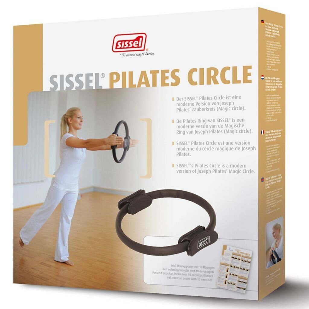 Pilates treniņu riņķis Sissel 38 cm, melns cena un informācija | Jogas preces | 220.lv