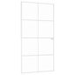 vidaXL iekšdurvis, 102x201,5 cm, baltas, rūdīts stikls un alumīnijs cena un informācija | Iekšdurvis | 220.lv