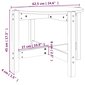 vidaXL kafijas galdiņš, pelēks, Ø 62,5x45 cm, priedes masīvkoks cena un informācija | Žurnālgaldiņi | 220.lv