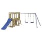 vidaXL rotaļu mājiņa, slidkalniņš, kāpnes, šūpoles, impregnēta priede cena un informācija | Bērnu rotaļu laukumi, mājiņas | 220.lv