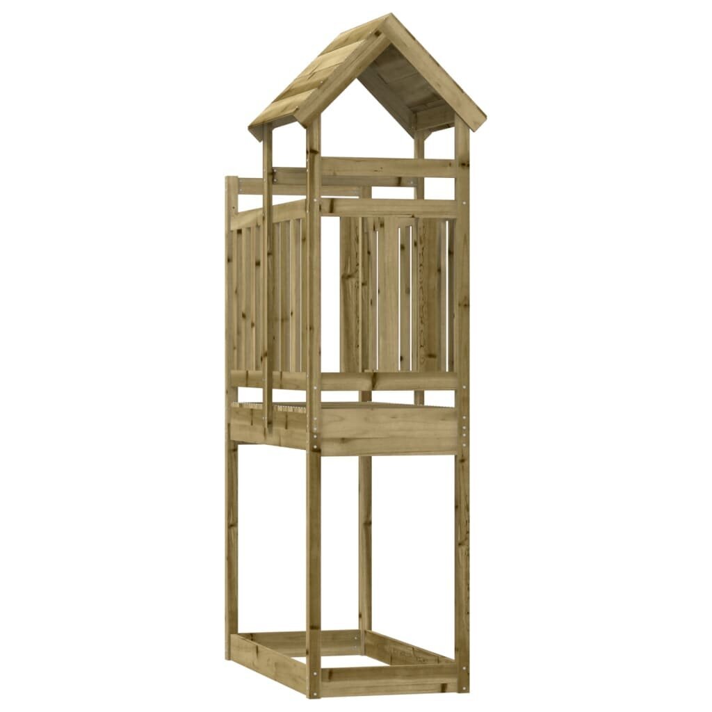 vidaXL rotaļu tornis, 52,5x110,5x214 cm, impregnēts priedes koks цена и информация | Bērnu rotaļu laukumi, mājiņas | 220.lv