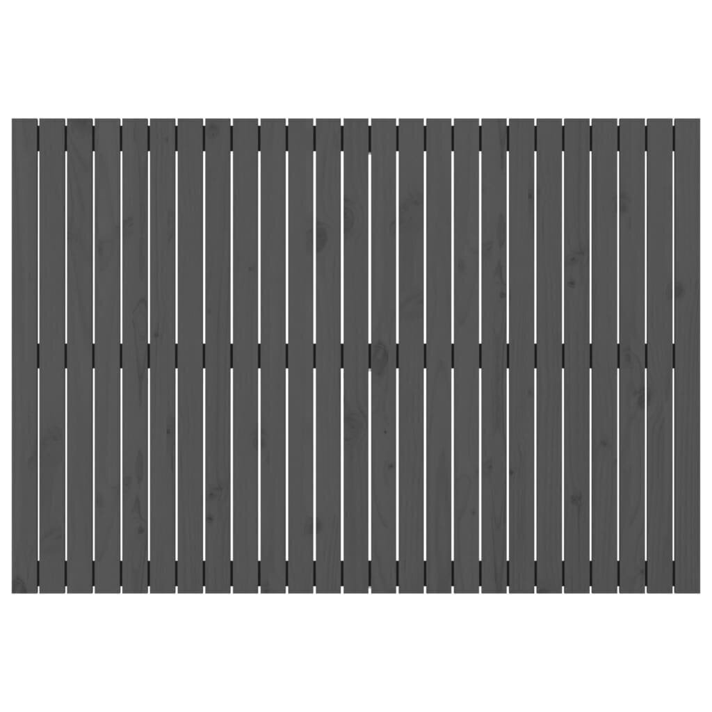 vidaXL sienas galvgalis, 159,5x3x110 cm, priedes masīvkoks цена и информация | Gultas | 220.lv