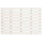 vidaXL sienas galvgalis, balts, 106x3x63 cm, priedes masīvkoks cena un informācija | Gultas | 220.lv