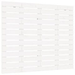 vidaXL sienas galvgalis, balts, 141x3x91,5 cm, priedes masīvkoks цена и информация | Кровати | 220.lv