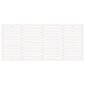 vidaXL sienas galvgalis, balts, 156x3x91,5 cm, priedes masīvkoks cena un informācija | Gultas | 220.lv