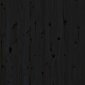 vidaXL sienas galvgalis, melns, 106x3x91,5 cm, priedes masīvkoks cena un informācija | Gultas | 220.lv