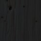 vidaXL sienas galvgalis, melns, 108x3x80 cm, priedes masīvkoks цена и информация | Gultas | 220.lv