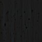 vidaXL sienas galvgalis, melns, 126x3x91,5 cm, priedes masīvkoks cena un informācija | Gultas | 220.lv