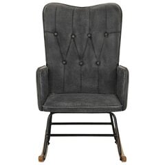 vidaXL šūpuļkrēsls, melns vintāžas audums цена и информация | Кресла для отдыха | 220.lv