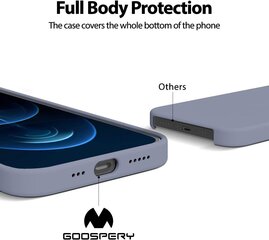 Maciņš Mercury Silicone Case Samsung A245 A24 4G lavandas pelēka cena un informācija | Telefonu vāciņi, maciņi | 220.lv