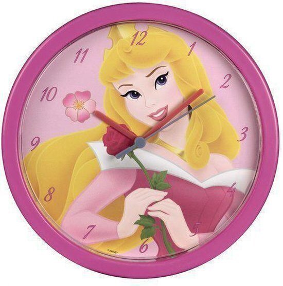 Bērnu sienas pulkstenis Princess Pink cena un informācija | Pulksteņi | 220.lv