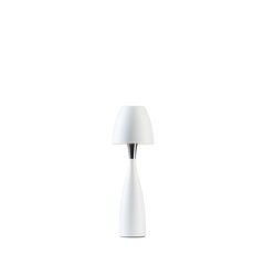 Belid galda lampa metāla plakana balta 400536 cena un informācija | Galda lampas | 220.lv