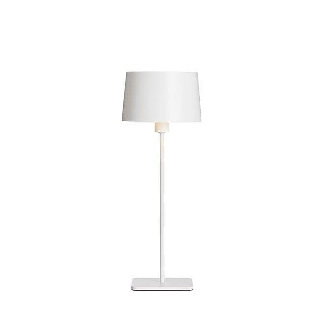 Herstal galda lampa Metāla plakana balta HB130923701120 cena un informācija | Galda lampas | 220.lv