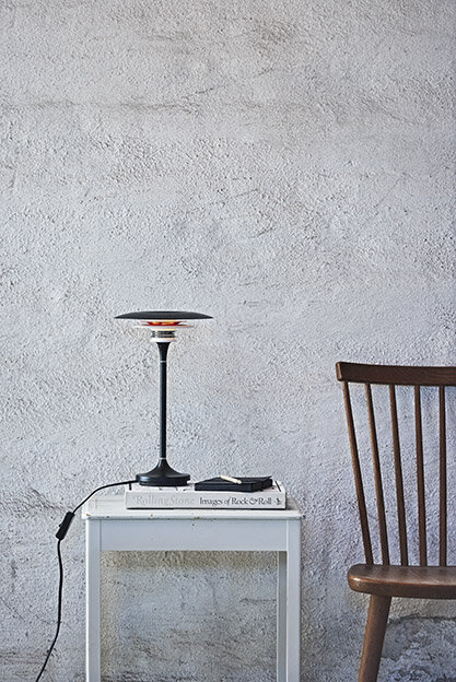 Belid galda lampa metāla melna/skanīgi sarkana 4369021 cena un informācija | Galda lampas | 220.lv