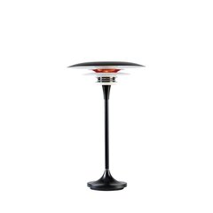 Belid galda lampa metāla plakana melna/skanīgi sarkana 436721 cena un informācija | Galda lampas | 220.lv