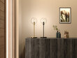 Belid galda lampa Metāls/Klase Melna faktūra/Klase caurspīdīga 42768618 cena un informācija | Galda lampas | 220.lv