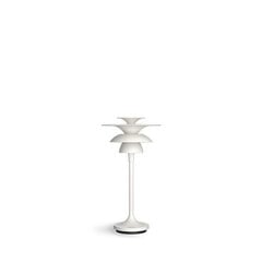 Belid galda lampa metāla plakana balta 4295036 cena un informācija | Galda lampas | 220.lv