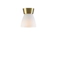 Настольная лампа Belid, металлическая, латунь/опаловое стекло, 223710389