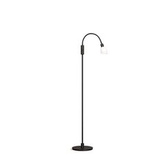 Herstal stāvlampa Metāls/Klases melns/Opal stikls HB14067210107 cena un informācija | Stāvlampas | 220.lv