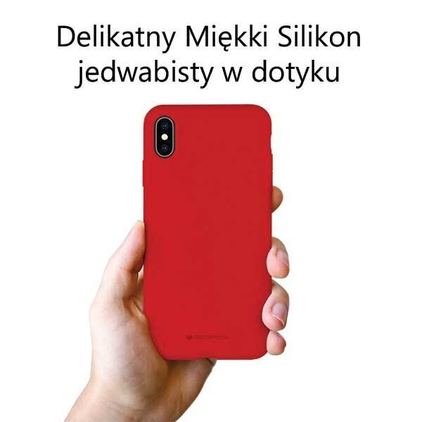 Telefona vāciņš Mercury, Silikona, piemērots iPhone 14 Pro Max 6,7" Sarkans цена и информация | Telefonu vāciņi, maciņi | 220.lv