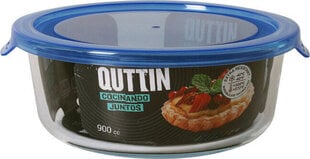 Quttin Pusdienu kastīte Quttin Apaļa Zils 900 ml (Ø 17,7 x 7 cm) цена и информация | Посуда для хранения еды | 220.lv