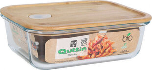 Quttin Pusdienu kastīte Quttin Taisnstūra Bambuss 22,5 x 16,9 x 7,5 cm 1,5 L cena un informācija | Trauki pārtikas uzglabāšanai | 220.lv