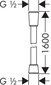 Dušas šļūtene 160 cm Hansgrohe Comfortflex 28168000 cena un informācija | Dušas komplekti un paneļi | 220.lv