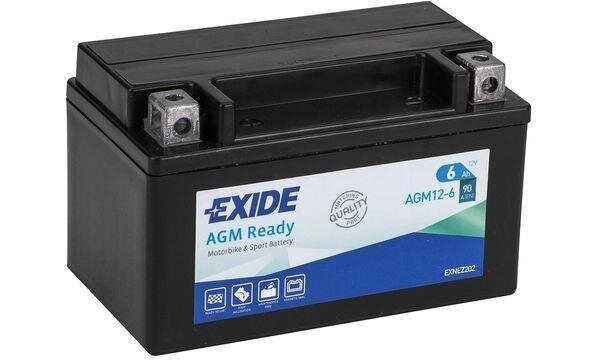 Exide motora akumulators 12V 6Ah AGM12-6 150x90x95+- цена и информация | Moto akumulatori | 220.lv