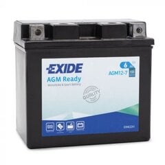 Exide moto akumulators 12V 6Ah AGM12-7 115x70x105-+ цена и информация | Мото аккумуляторы | 220.lv