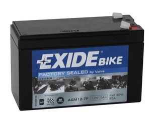 Exide moto akumulators 12V 7Ah AGM12-7F 150x65x100+- cena un informācija | Moto akumulatori | 220.lv