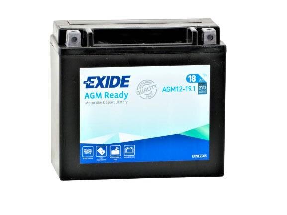 Exide moto akumulators 12V 18Ah AGM12-19,1 175x90x155+- cena un informācija | Akumulatori | 220.lv