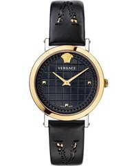 Sieviešu pulkstenis Versace Medusa Chain Leather Black cena un informācija | Sieviešu pulksteņi | 220.lv