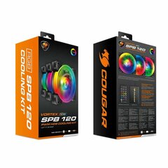 Вентилятор в корпусе Cougar Vortex RGB SPB 120 цена и информация | Компьютерные вентиляторы | 220.lv