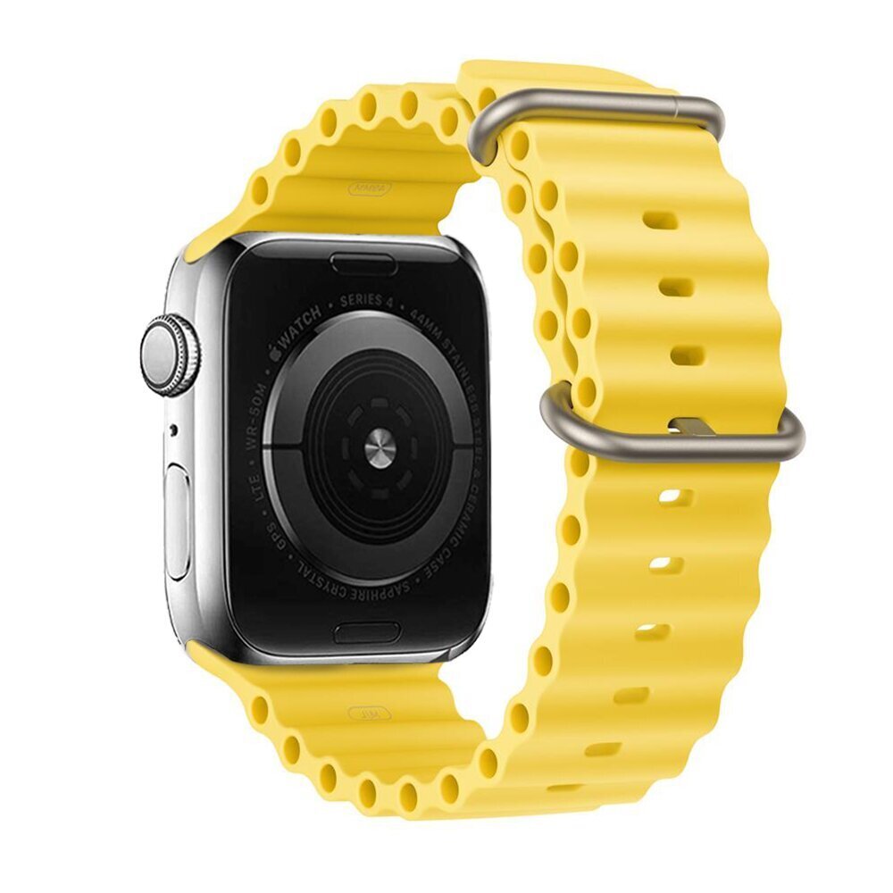 Silicone Watch Loop Yellow cena un informācija | Viedpulksteņu un viedo aproču aksesuāri | 220.lv