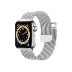 Milanese bracelet loop for Apple Watch 42|44|45mm silver цена и информация | Аксессуары для смарт-часов и браслетов | 220.lv