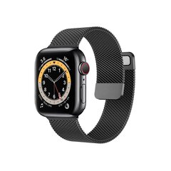 Milanese bracelet loop for Apple Watch 38|40|41mm black цена и информация | Аксессуары для смарт-часов и браслетов | 220.lv