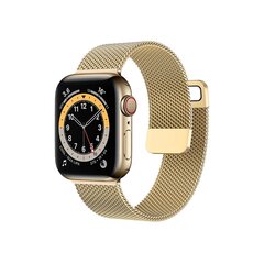 Milanese bracelet loop for Apple Watch 42|44|45mm gold цена и информация | Аксессуары для смарт-часов и браслетов | 220.lv