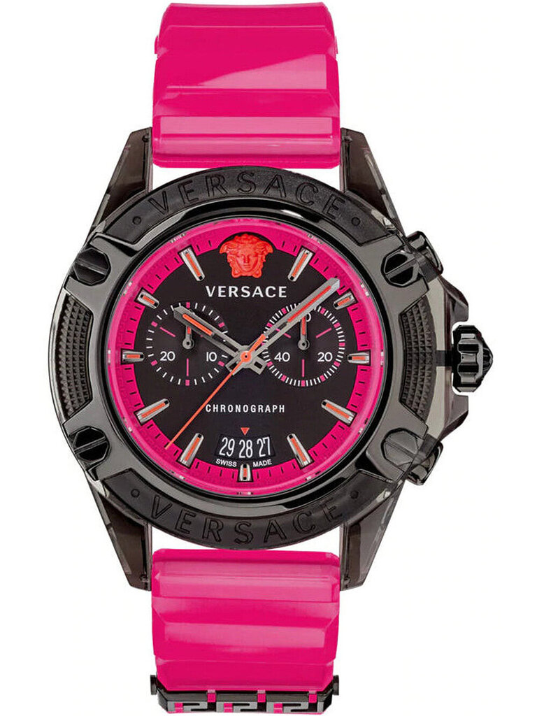 Sieviešu pulkstenis Versace Chrono Active Plastic Black цена и информация | Sieviešu pulksteņi | 220.lv