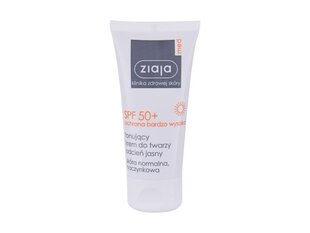 Ziaja Med Protective Tinted Cream SPF50 + - Saules aizsargkrēms sejai Light, 50 ml cena un informācija | Sauļošanās krēmi | 220.lv