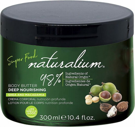 Barojošs Krēms Intense Naturalium Super Food Makadāmijas (300 ml) cena un informācija | Ķermeņa krēmi, losjoni | 220.lv