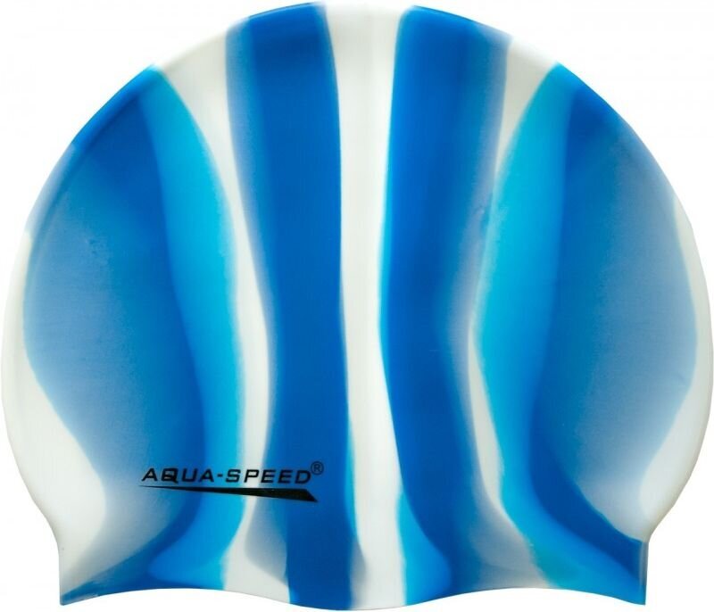 Peldēšanas silikona peldcepures Aqua Speed Bunt Blue/White цена и информация | Peldcepures | 220.lv