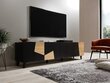 Skapis RTV FARO 200x42x52 melns/ozols cena un informācija | TV galdiņi | 220.lv