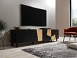 Skapis RTV FARO 200x42x52 melns/ozols cena un informācija | TV galdiņi | 220.lv