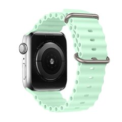 Silicone loop for Apple Watch 42|44|45|49 design 1 mint цена и информация | Аксессуары для смарт-часов и браслетов | 220.lv